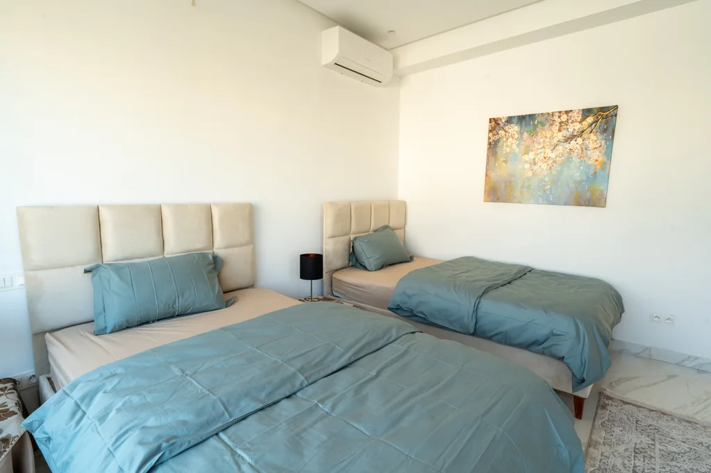 Détails de la chambre jumeaux